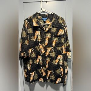 Puritan Black and Orange Men's Shirt Jacket